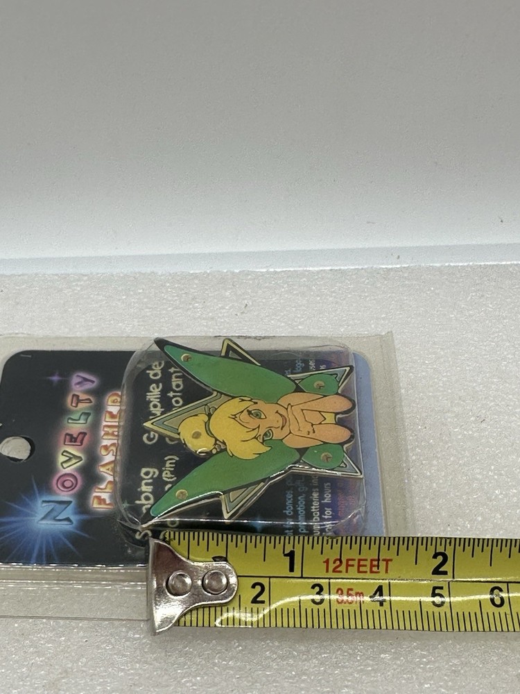 Vintage Tinker Bell Light Up Pin Novelty Flasher