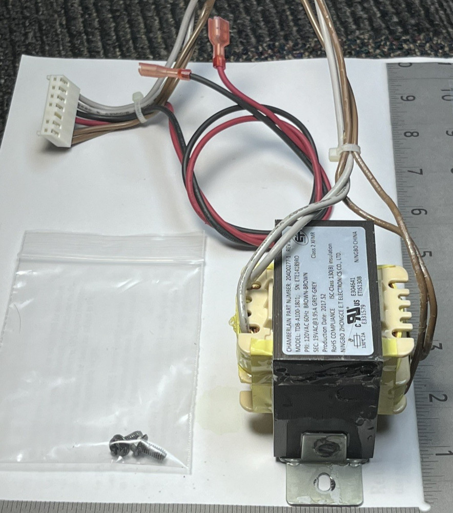 CHAMBERLAIN MODEL B970 POWER TRANSFORMER P/N 041D0277-1. EUC.