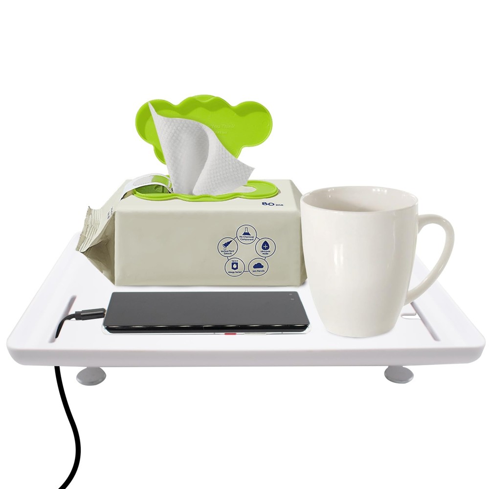 Bedside Shelf for Bunk & Loft Beds, Floating Bed Side Organizer Shelf with Ca...