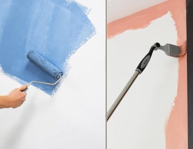 10 PC Paint Roller Kit-9 Inch Paint Rollers with Tray, Extendable Paint