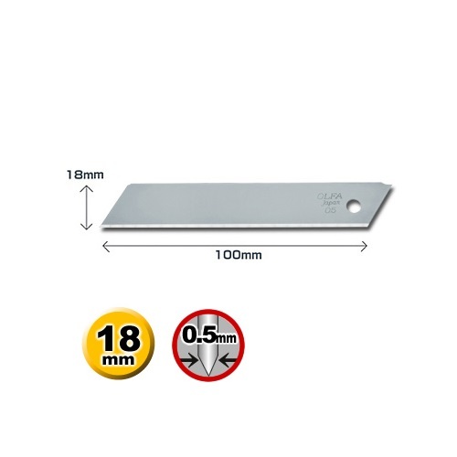 OLFA Heavy-Duty 'Solid' Blades 10/pk (OLFA LSOL-10B)