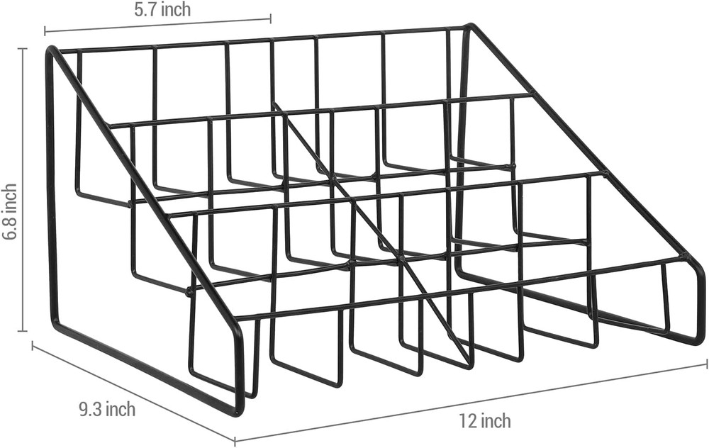 Mygift CD Display Stand, CD Rack Tower, 3-Tier DVD Stand Holder, Tabletop Compac