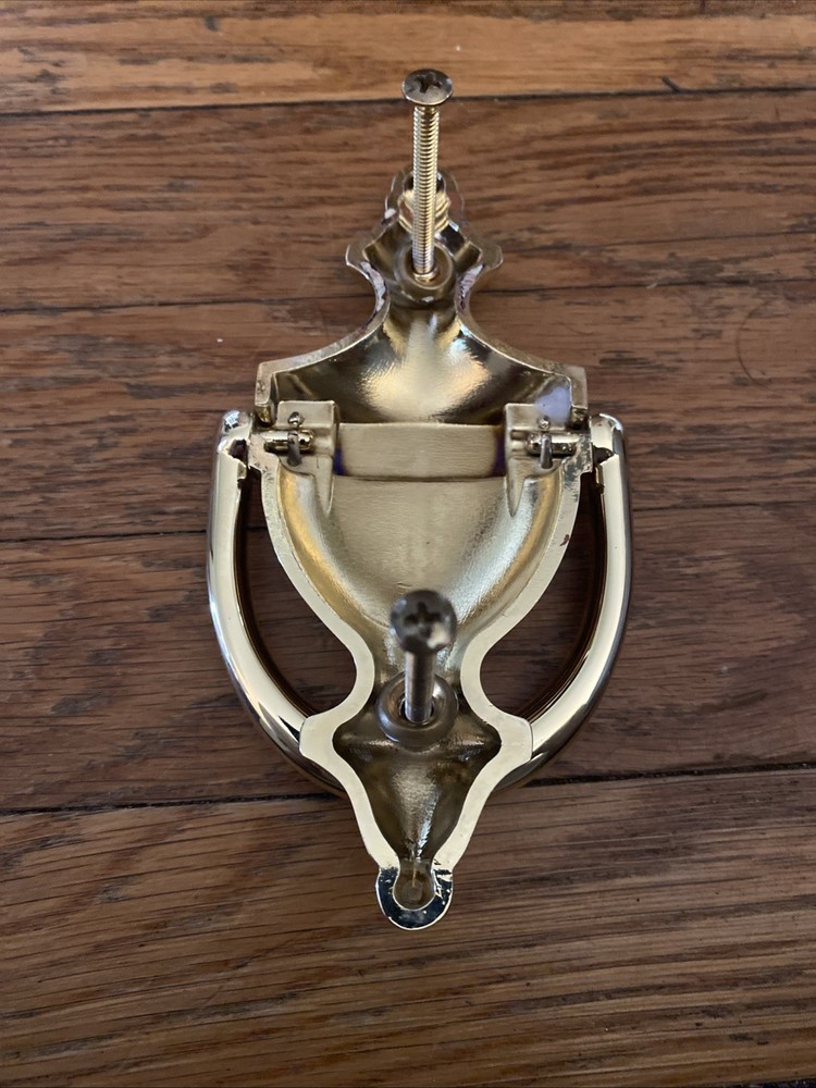 Solid Brass Baldwin Colonial Door Knocker 6.5” X 3.5”