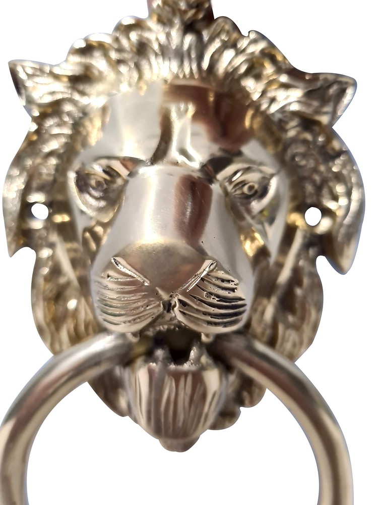 Authentic Brass Lion Door & Gate Knocker Handle Pull Door Accessories Home Decor