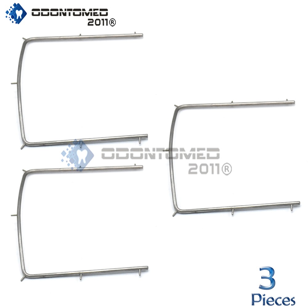 3 Rubber Dam Frames Small Endodontic Root Dental Instruments
