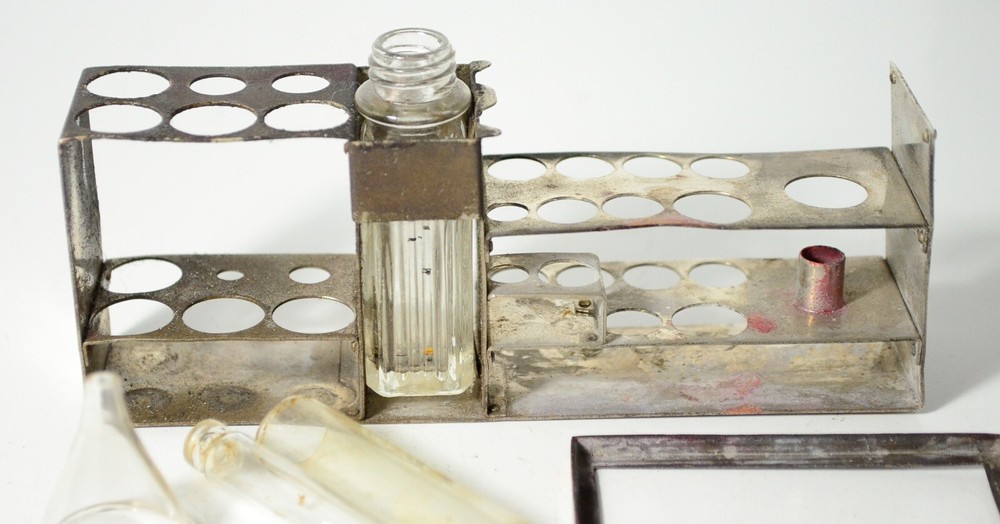 Burroughs Wellcome Pharmaceutical Field Bacteriological Test Case Set Antique