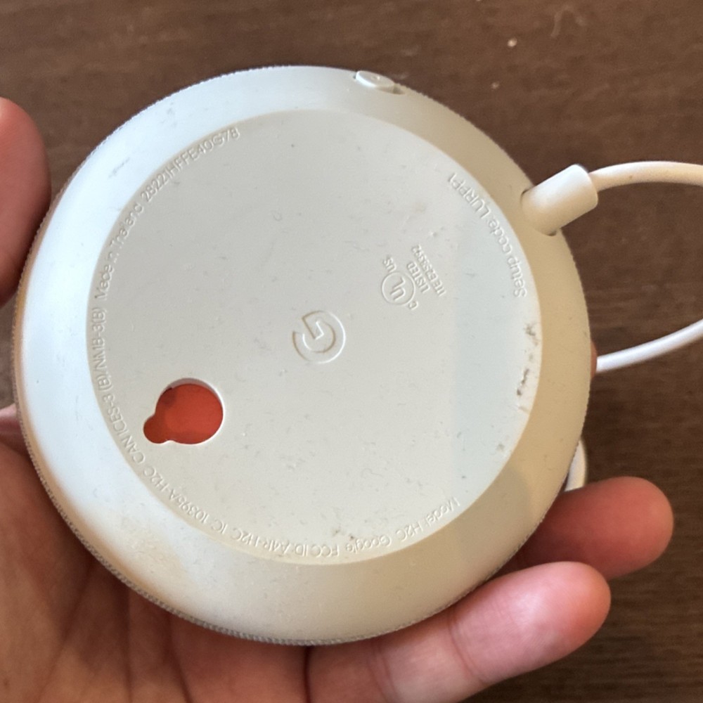 Google Home Mini Smart Speaker Gray Type A Plug Voice Control Wi-Fi