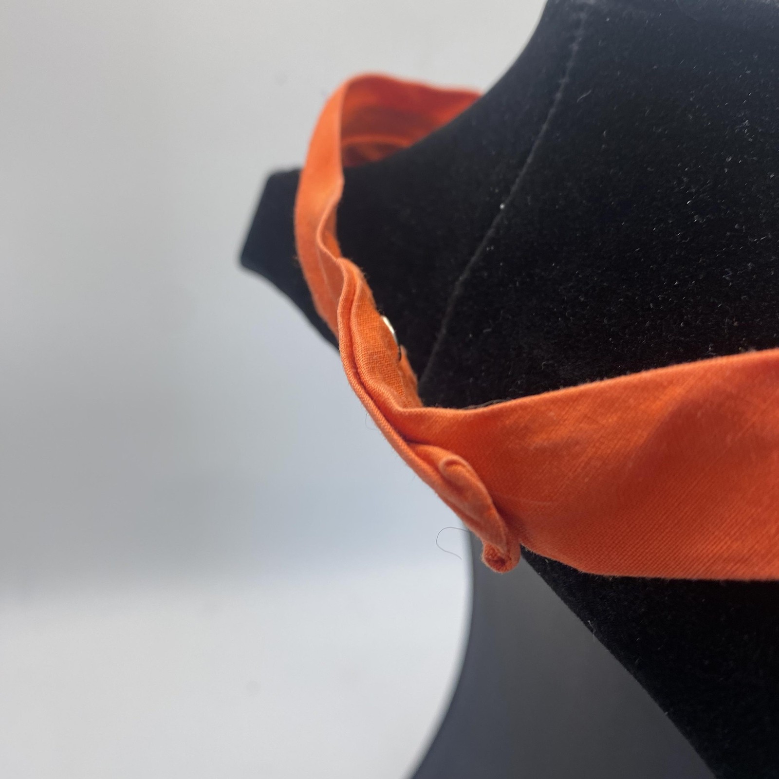 Vintage Girl Scouts Tie One Size Orange Pretied Uniform Brownie Necktie