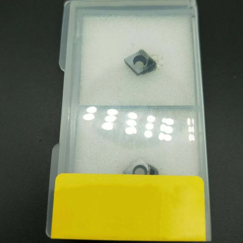 2pcs PCD Inserts CCGT060204 Designed for CNC Processing For Aluminum Copper