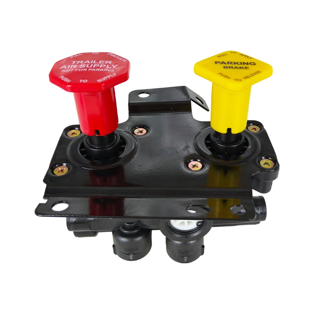 For Volvo VNL Dash Valve Dual Park Brake With 5 Ports 24340522 21315044 K035691