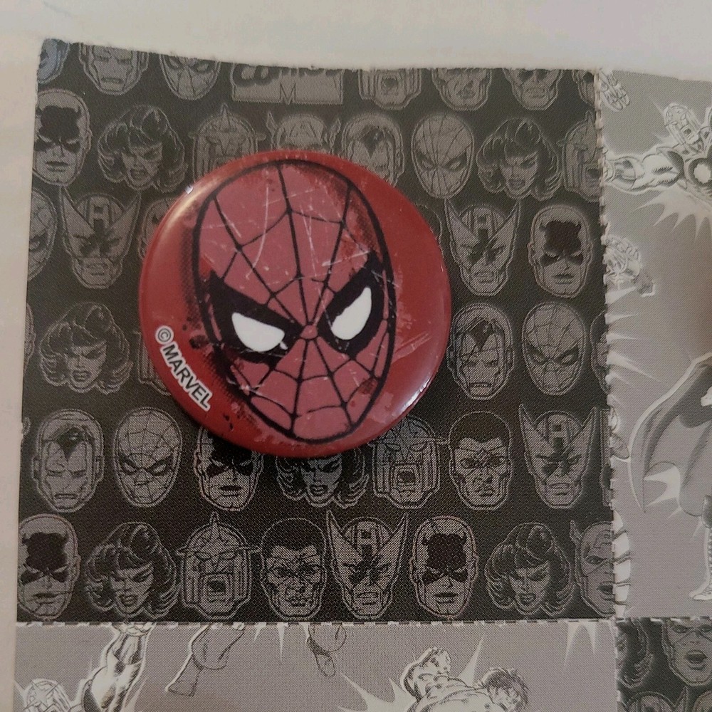 Marvel Mini Button Pin "Set Of 6" Comics VINTAGE