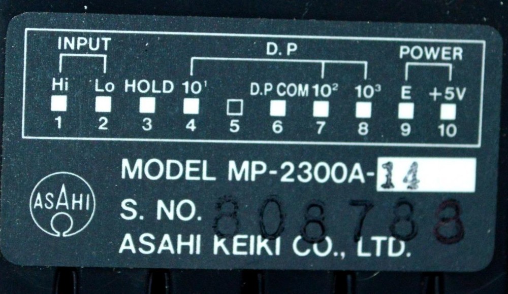 ASAHI KEIKI MP-2300A-14 COUNTER MODULE (2 AVAILABLE)