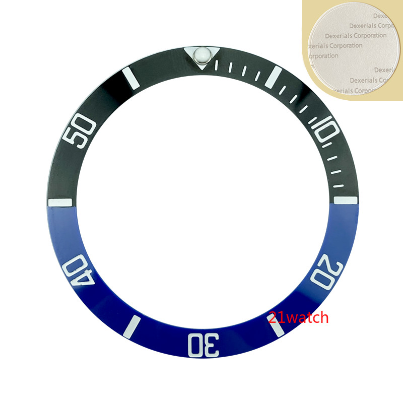 38MM SUB Batman Ceramic Bezel Insert Black Blue For 40mm Diver Watch