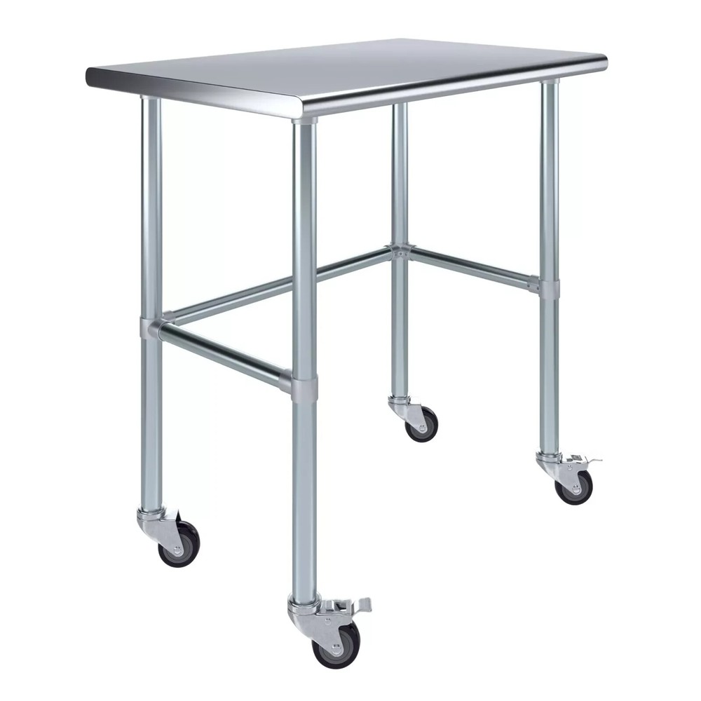 NSF Certified Heavy-Duty 18"x30" Stainless Steel Work Table, Kitchen & Prep Work