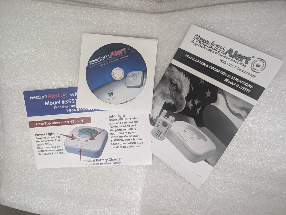 Manual Installation Instructions CD Set LogicMark Freedom Alert Emergency 35511