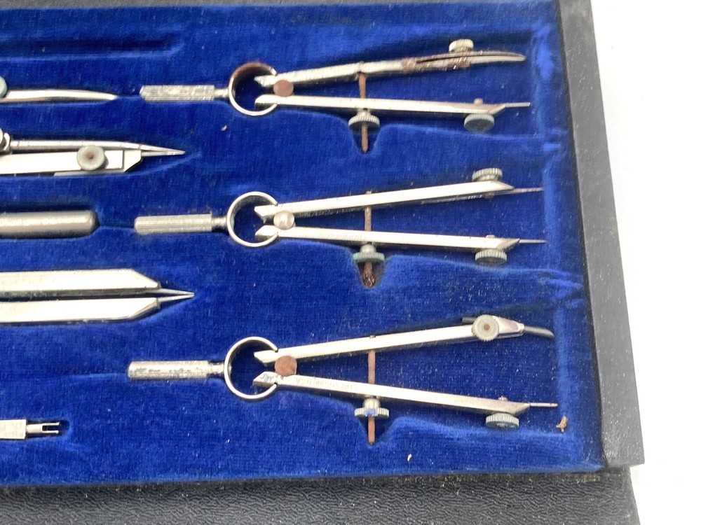 Drafting Set, CHARVOS No. 414 Drafting Set, (11) Pieces in Box USA Inter. School