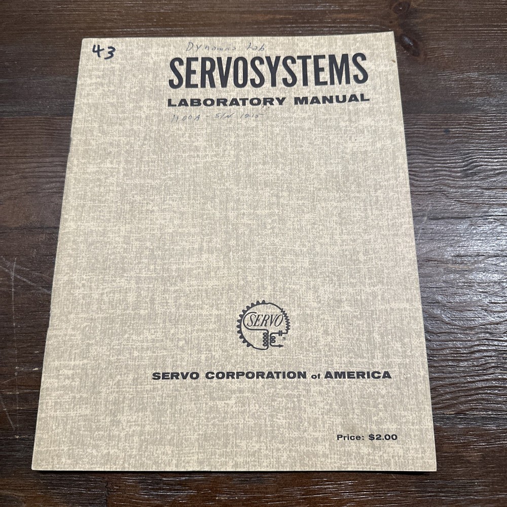 Servo Corporation Servosystems Laboratory Manual