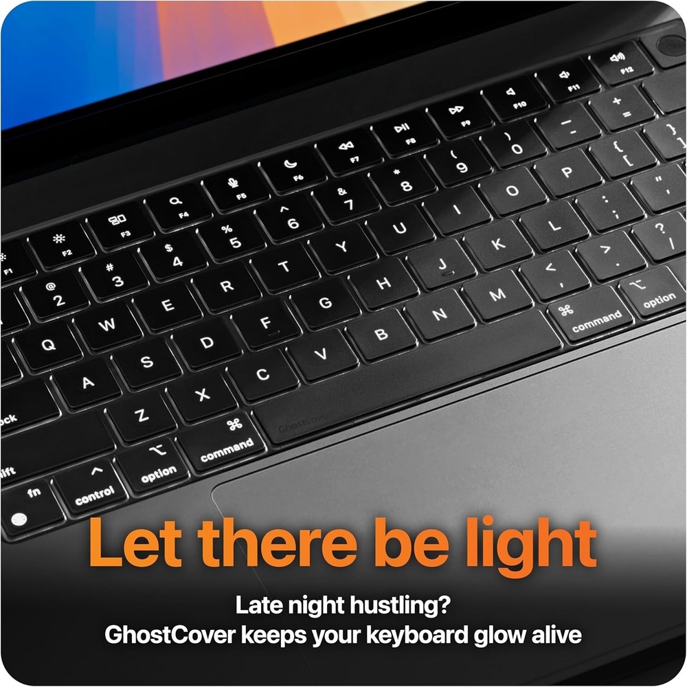 GhostCover Ultra Thin Keyboard Cover Protector, Compatible with MacBook Pro...