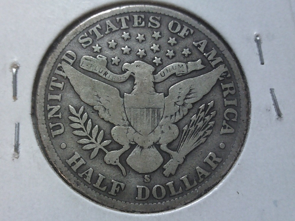 1908-S Barber HAlf Dollar