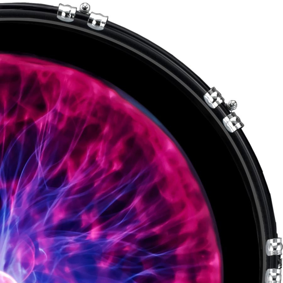 20" Custom Bass Kick Drum Front Head Graphical Graphic Plasma Ball