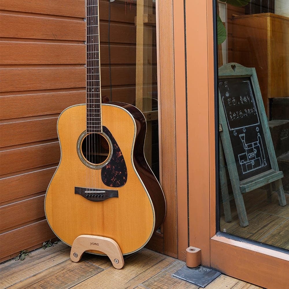 Acoustic Guitar Stand That Doesn't Require Assembly - Solid Wood Portable Flo...