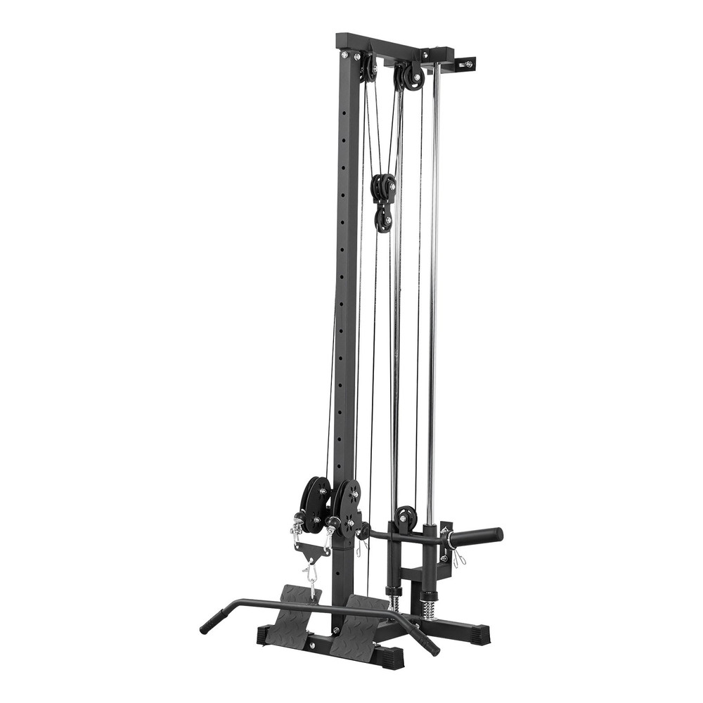 LAT Pull Down Machine Wall Mount 500lb Cable Row Home Gym 3-in-1