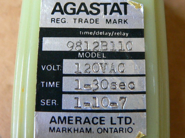 Agastat 9812B11c Time Delay Relay