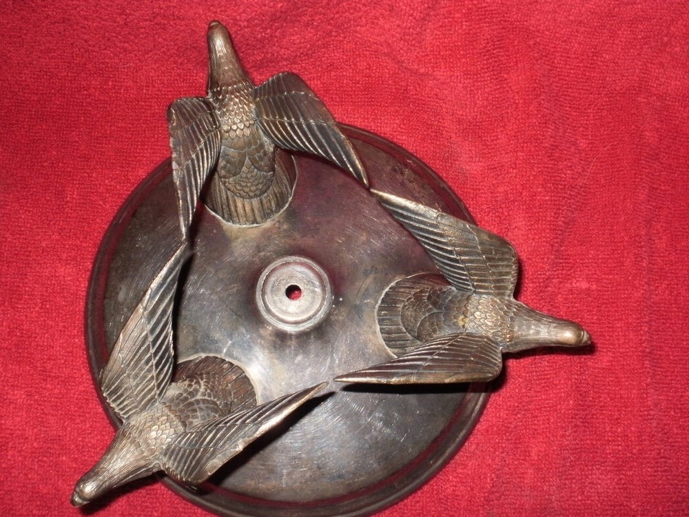 International Silver Co Large Eagle Base for Bowl Silverplated