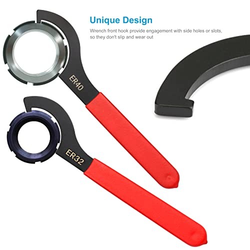 Coilover Wrench Spanner, 4PCS Non-Slip Spanner Wrench Set, Professional