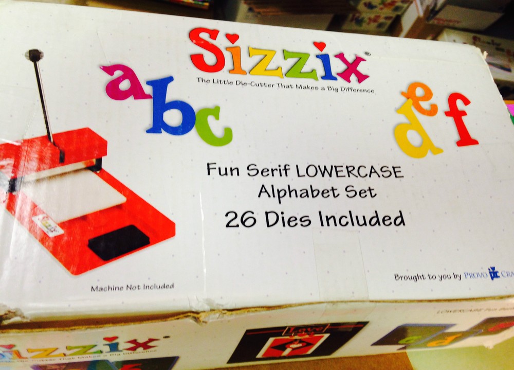 Choice Sizzix FUN SERIF Upper & Lower Case Letters Alphabet Replacement Dies