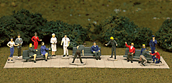 Atlas HO Assorted Figures Unpainted pkg(24) 793