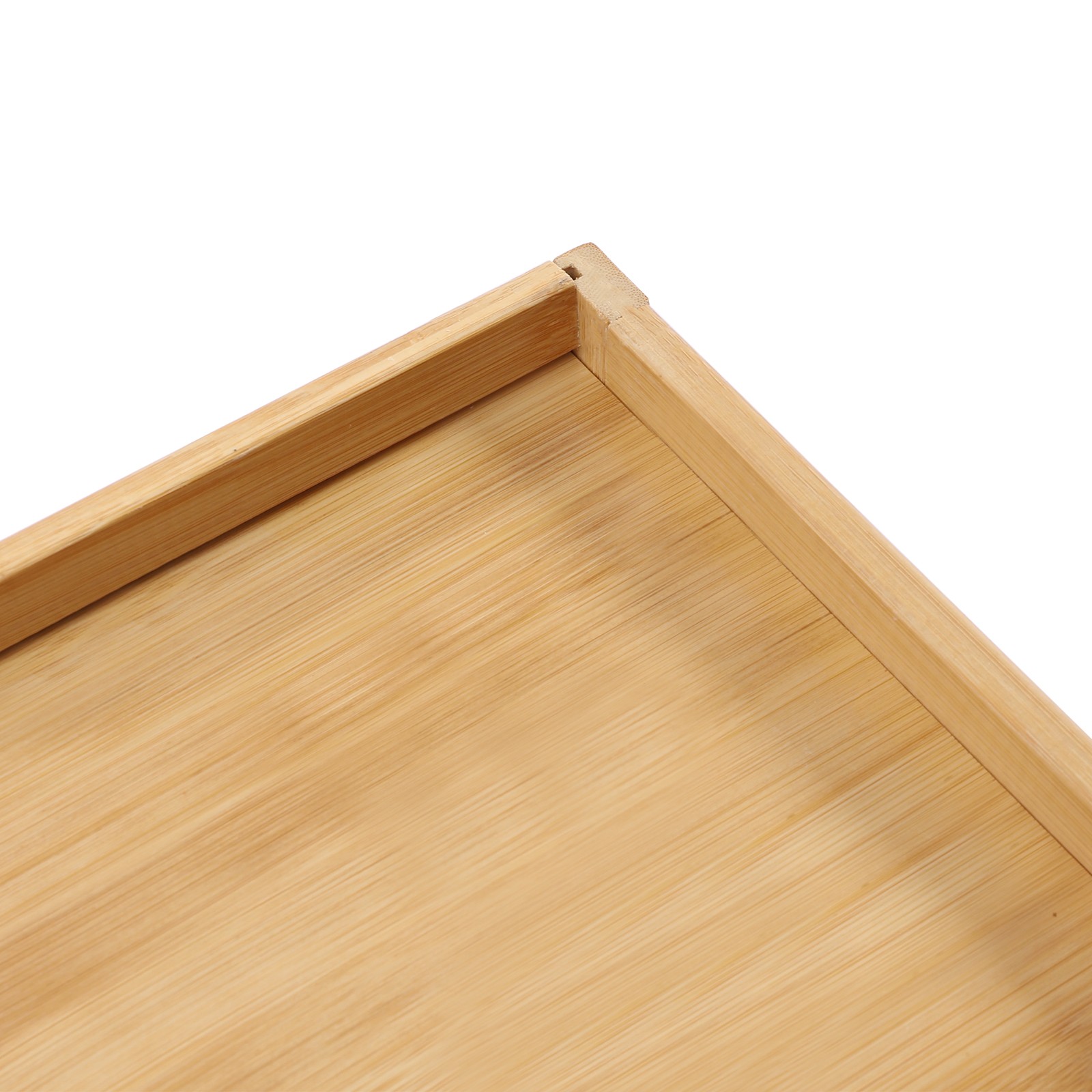 Bamboo Night Stand Bedside Table- Bed Side Table with Drawers, Small Nightstand