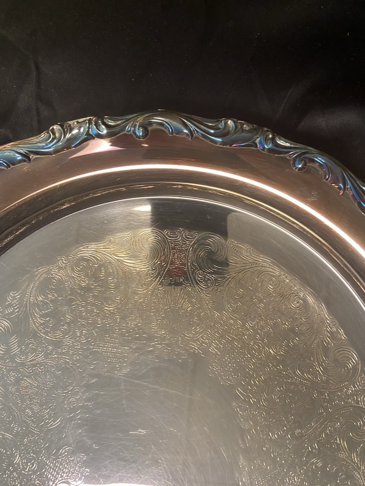 Vintage International Silver Company 13" Silver Plated Tray in Original Box