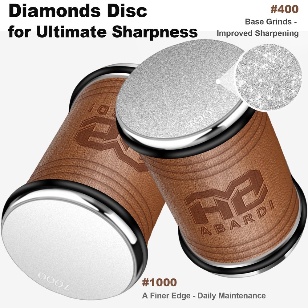 Rolling Knife Sharpener, Knife Sharpening with Diamonds Made Easy, Knife Shar...