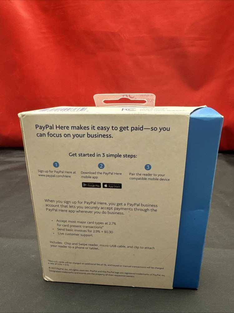 PayPal PCSUSDCRT Chip and Swipe Reader - Black