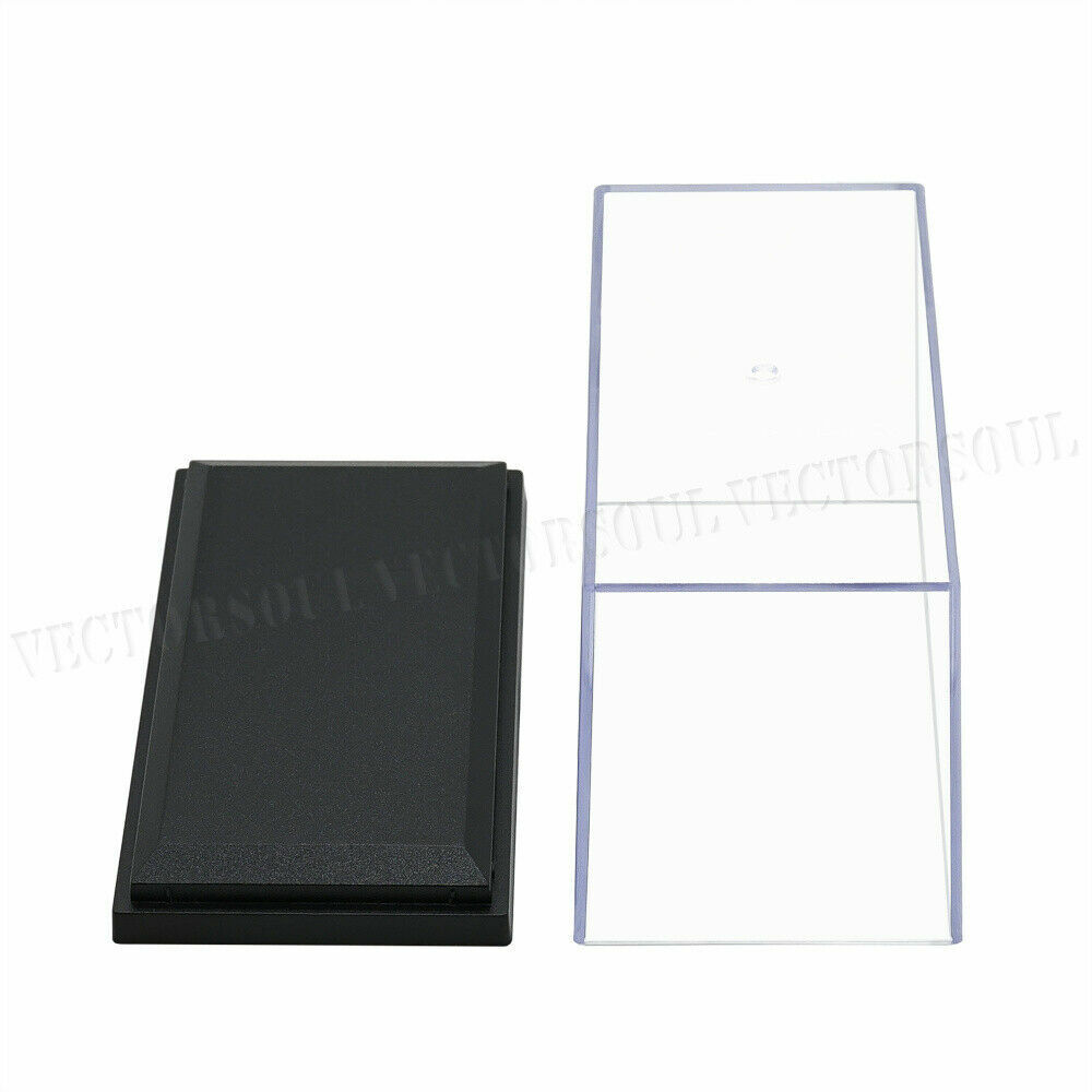 Small Clear UV Acrylic Plastic Display Box Case Dustproof Protection Toy Decor