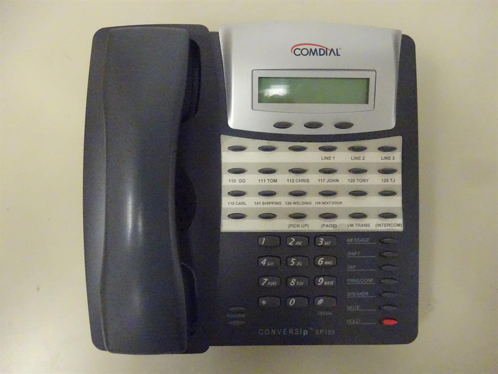 Comdial ConversIP EP100G-24 Dark Grey 24 Button Digital Telephone with Speakerph