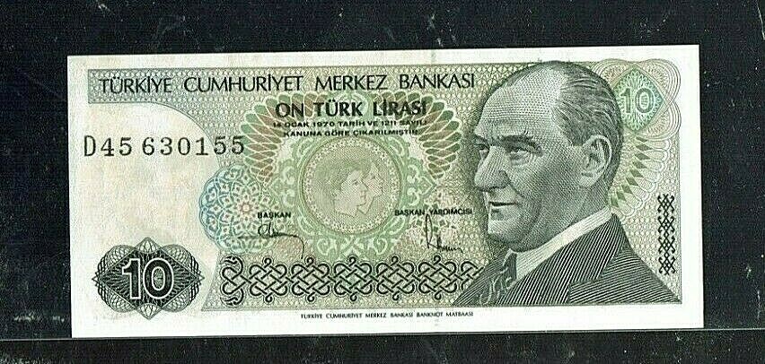 TURKEY | 10 Lira | 1979 | PICK#192 | UNC
