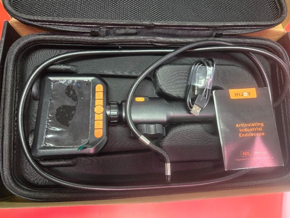 Endoscope Camera with Light Two-Way Articulation Borescope, 0.33in 5.5ft