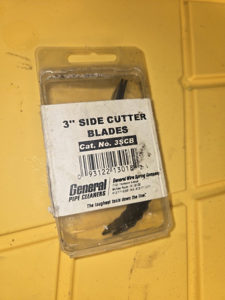 General Pipe Cleaners 3" Side Cutter Blades 3SCB