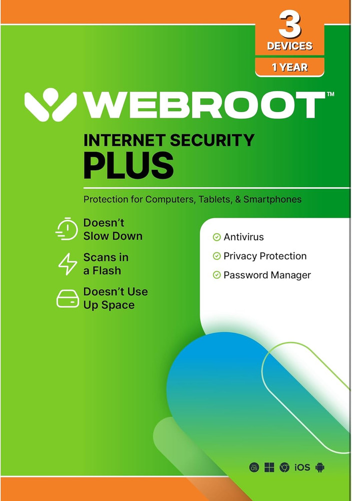 Internet Security plus | Antivirus Software 2026 | 3 Device | 1 Year Keycard for