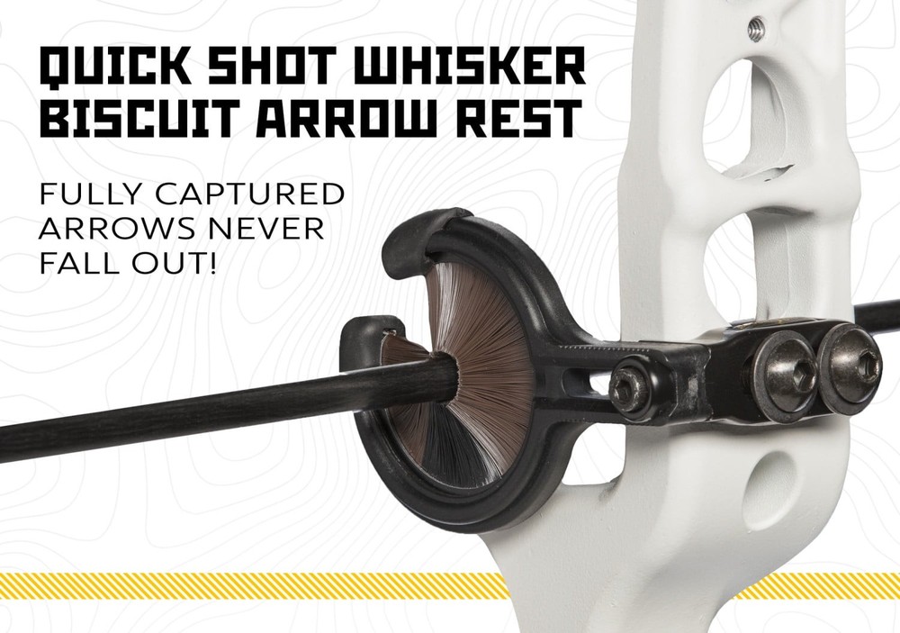 Trophy Ridge Whisker Biscuit Archery Rest, Reversible Mount