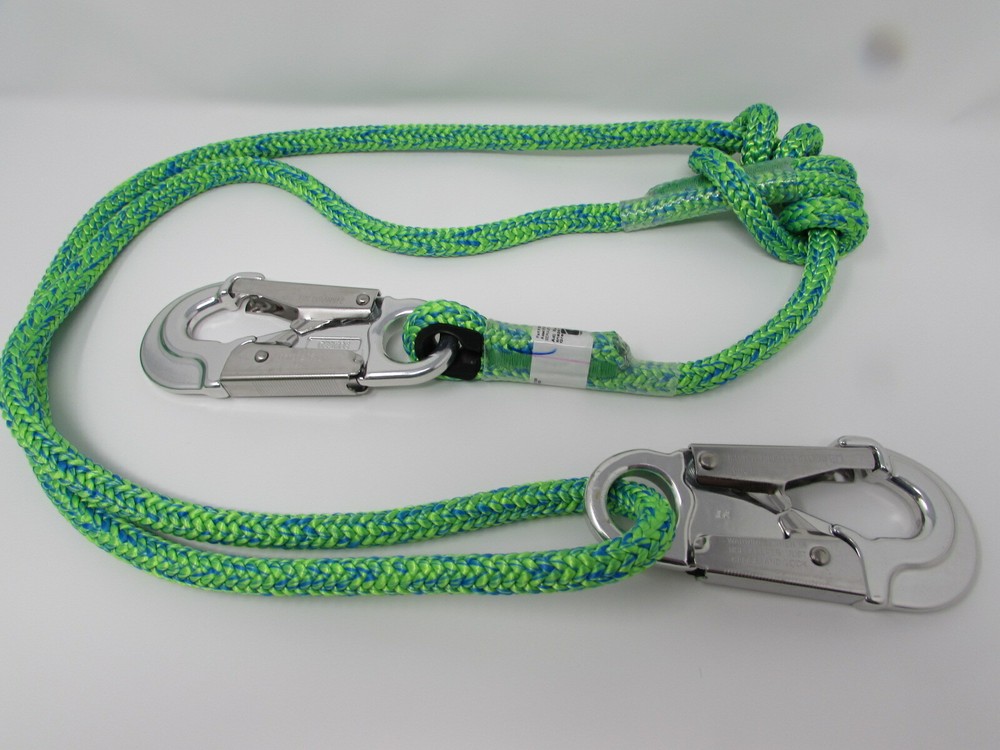 4FT-7FT ROPE LOGIC'S GREEN LIGHTNING BUCKSTRAP ROPE LANYARD SAMSON ARBORIST