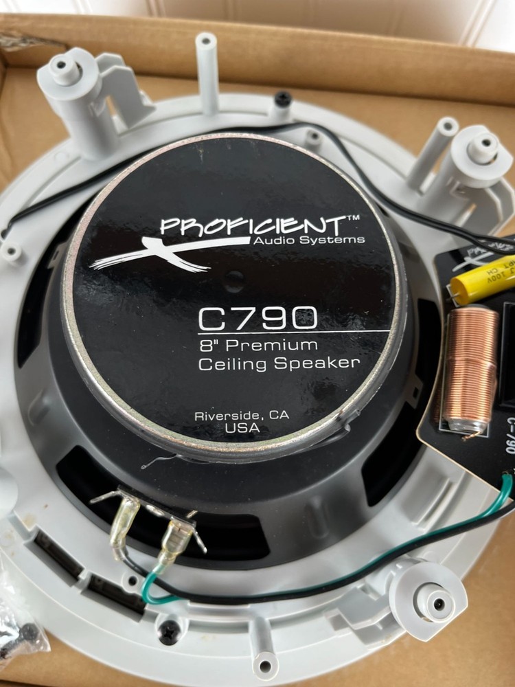 Proficient Audio Systems 8" Ceiling Speaker System (Pair) C790 2-Way NEW