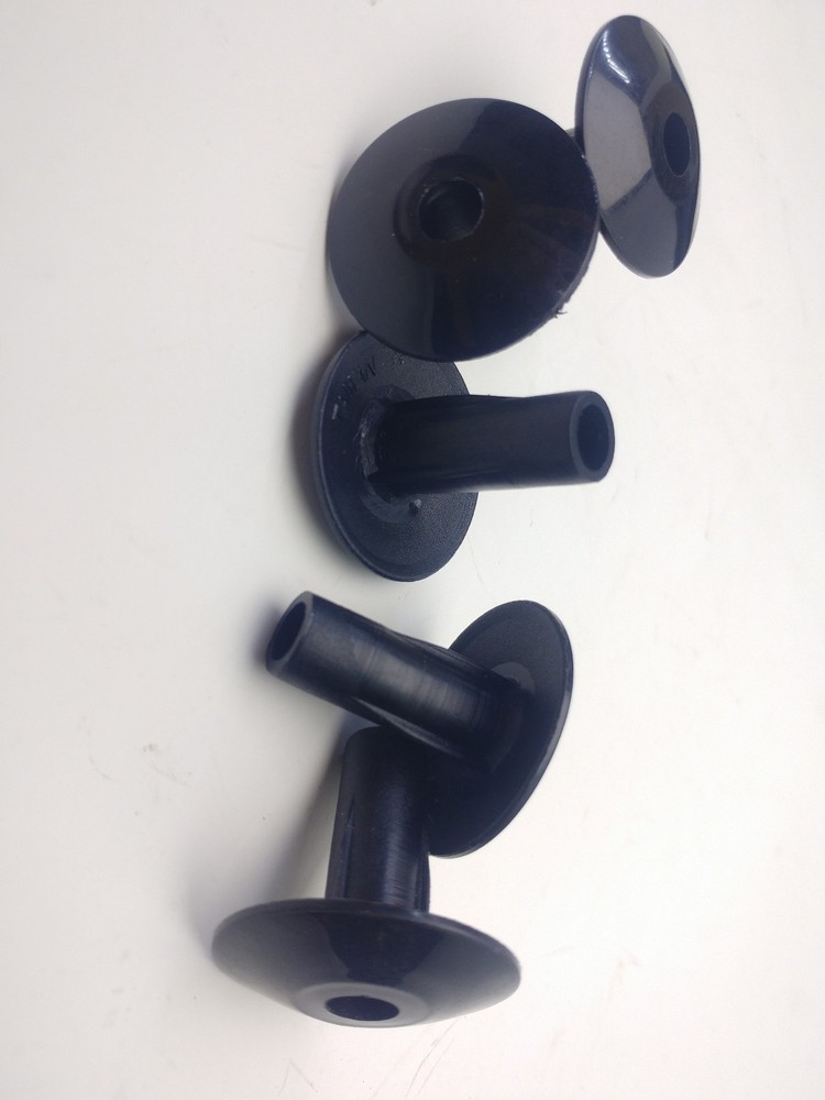 Coaxial Cable Single Feed-Thru Cable Bushings - wire Grommet (Black, 10 Pack)