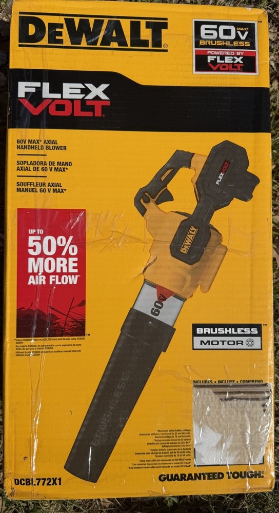 New Open-Box Dewalt DCBL772B 60V MAX FLEXVOLT® Brushless Handheld Blower