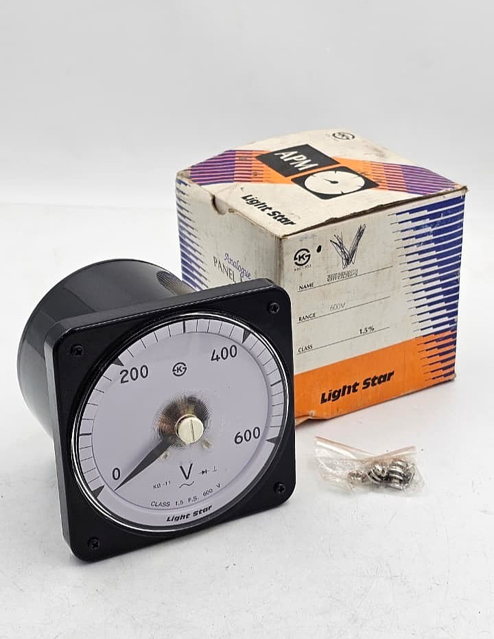 Light Star KB-11 Analog AC Voltmeter 0-600V ( 1 pcs )