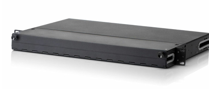 Fiber Optic 1RU Rack Mount Patch Panel (Enclosure) Holds 3 LGX Adapter Plates