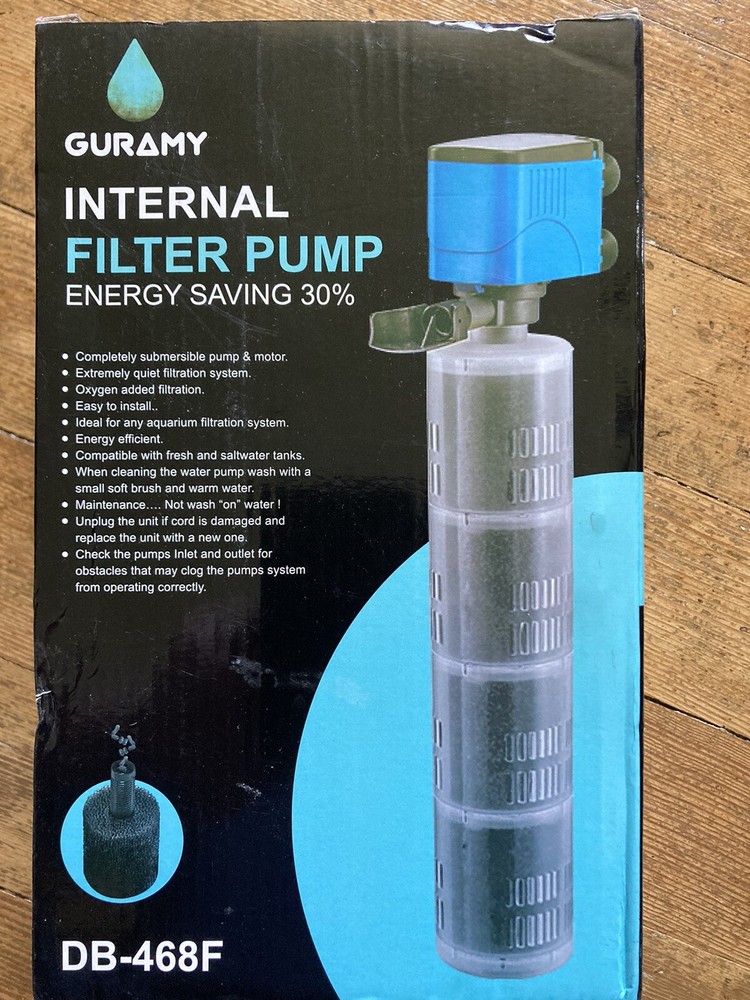 NEW GURAMY DB-468F Aquarium Internal Filter Pump