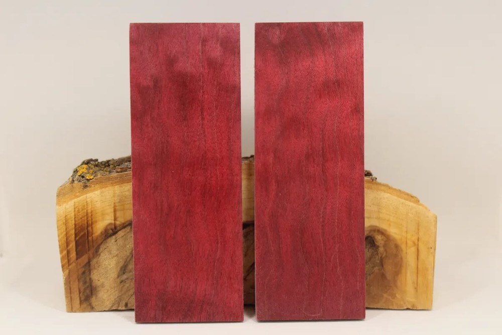 STABILIZED DYED MAPLE CUSTOM KNIFE HANDLE MATERIAL BLANK SCALES (5793)